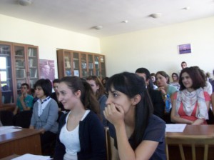 students during seminar