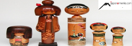 Kokeshi dolls from northern Japan