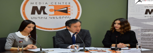 The Press Conference of the Ambassador of Japan in Armenia Eiji Taguchi at Media Center (Video)